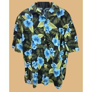 Pussers West Indies Mens Hawaiian Silk Blend Shirt Large